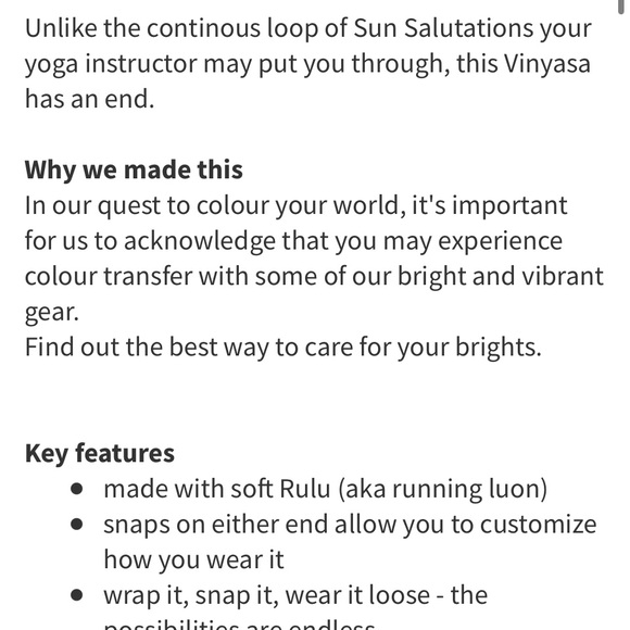 NWT Lululemon Vinyasa Scarf Blue RULU Heathered Porcelain (Reversible) - Picture 12 of 13